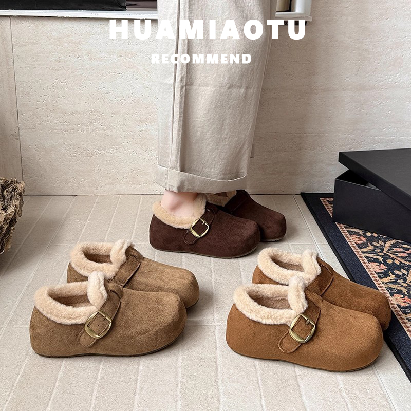 勃肯鞋女加绒内增高2025新款爆款