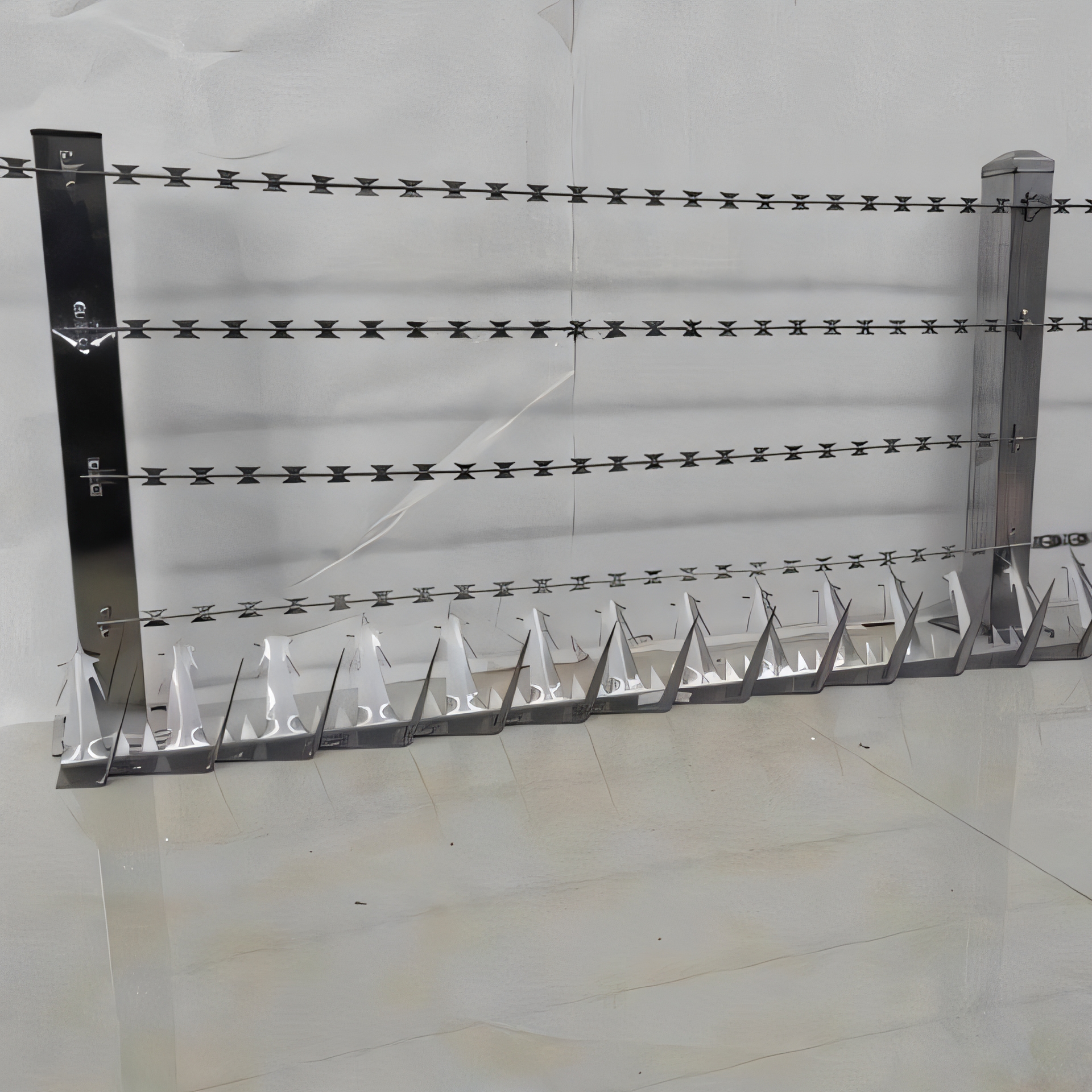 围墙加高直线防盗刀片刺绳护栏