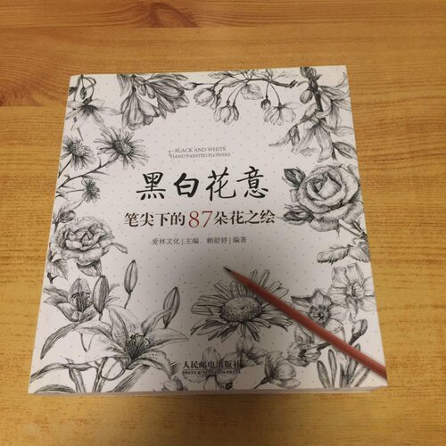 正版旧书 黑白花意：笔尖下的87朵花之绘 赖舒婷 著； 爱林文化 编 / 人民邮电出版社 / 2014-05 /