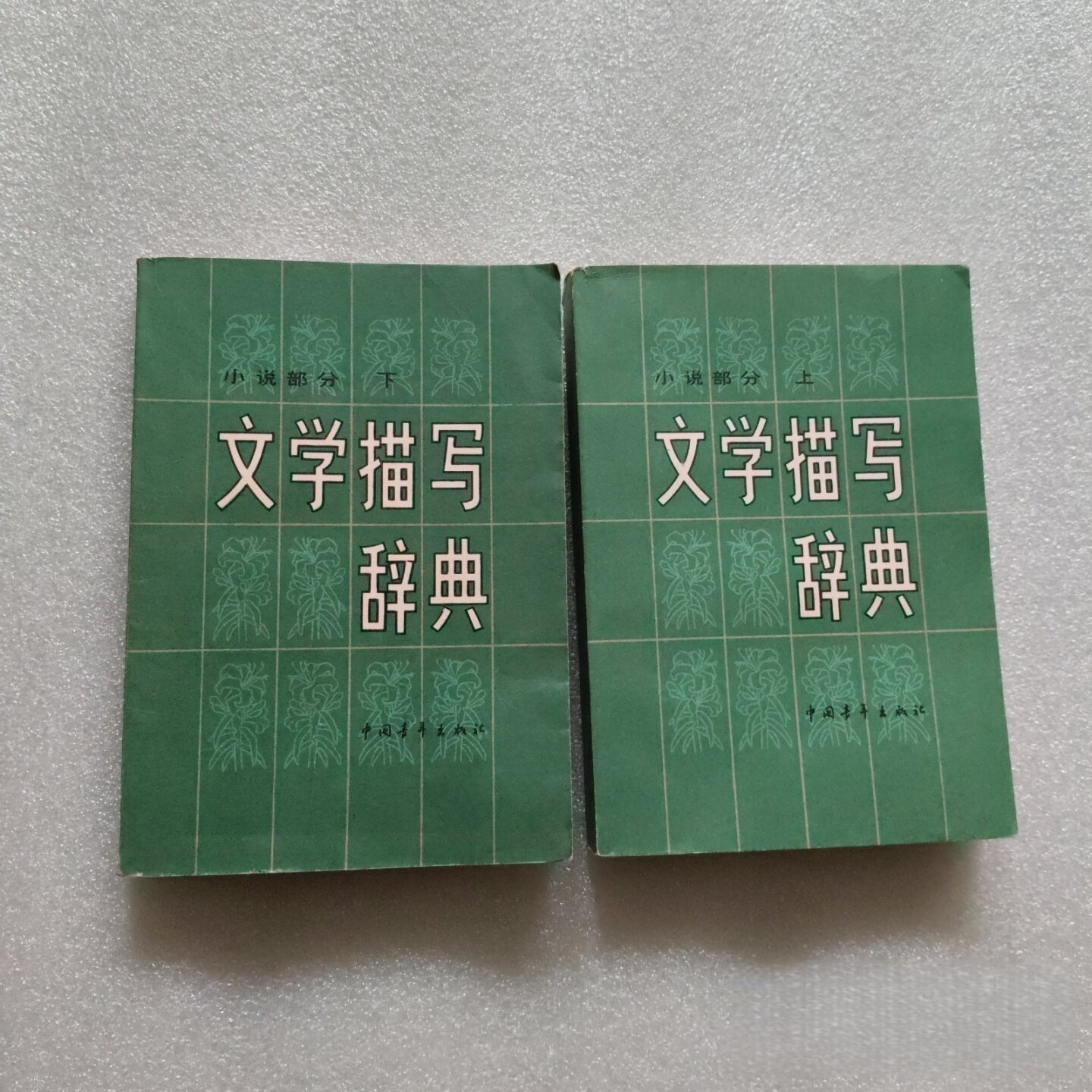 正版旧书 文学描写辞典 （小说部分）（上下）辽宁大学中文系七七年级编 中国青年出版社