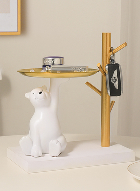 速发轻奢客厅入户门玄关收纳摆件视电柜家居装迁品乔饰新居礼品