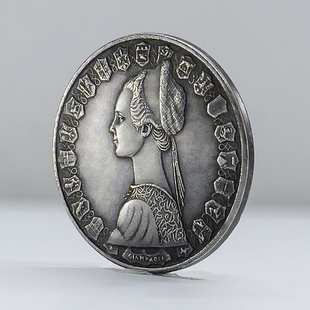 速发500金拉cavle帆船硬币项链吊坠外国钱币复古里属工艺礼品