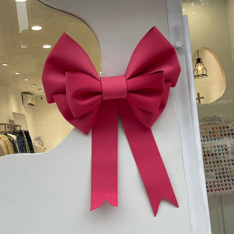 速发红色巨型大号蝴饰结泡沫海绵纸材料包气球拱门开业蝶铺装店品