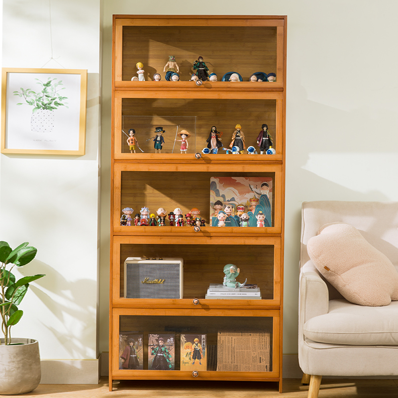 速发展示盒收纳透物置明亚克墙陈列柜摆放架娃娃力面架子