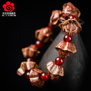 速发原籽滴血莲花菩提子佛珠手串高抛成品手工文玩饰品男手链