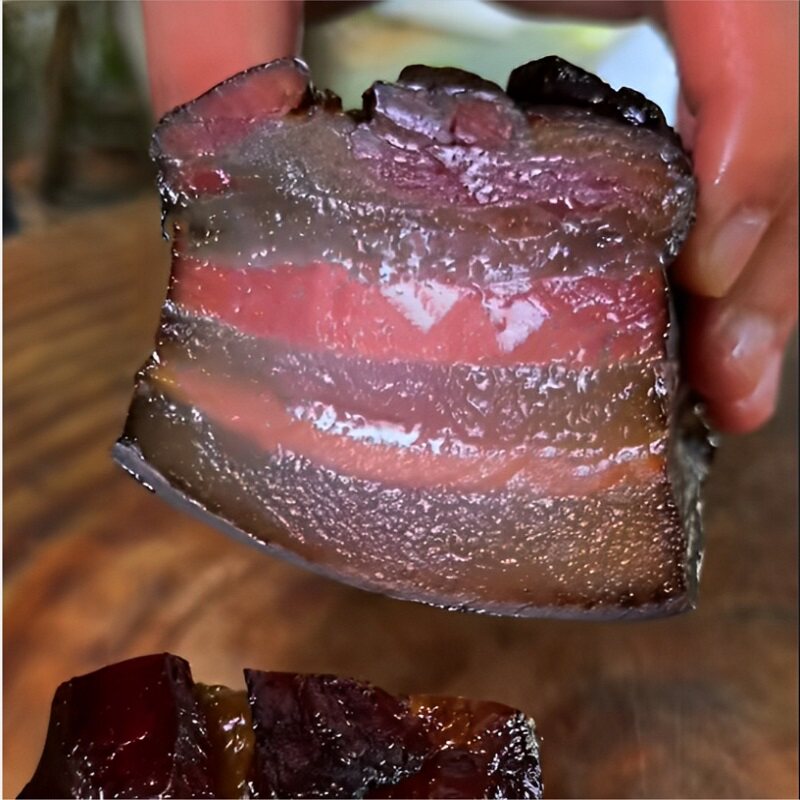 特产农家烟熏咸肉非四川湖南湘西贵州晒柴火风干五花腊肉肥瘦可挑