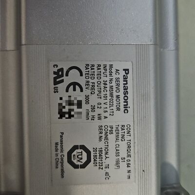 伺服电机MSMF022L1U2M 带刹车  200W功率