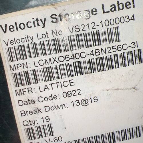 LCMXO640C-4BN256C-3I LATTICE芯片