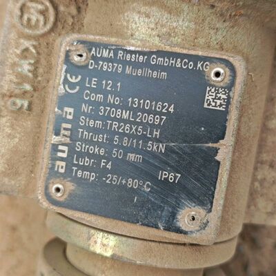 AUMA LE12.1线性推力器 型号3708ML20697