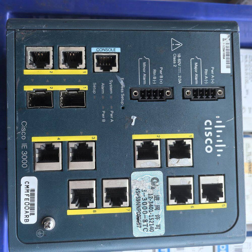 CISCO交换机 IE-3000-8TC拆机件 成色如图 数