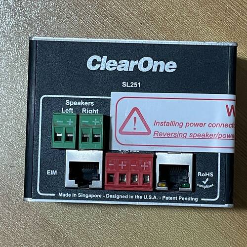 美国ClearOne控制模块 VIEW SL251 实物拍摄