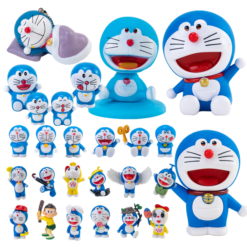 哆啦a梦蛋糕装饰摆件叮当猫生日插件 机器猫KT凯蒂女孩烘焙甜品台
