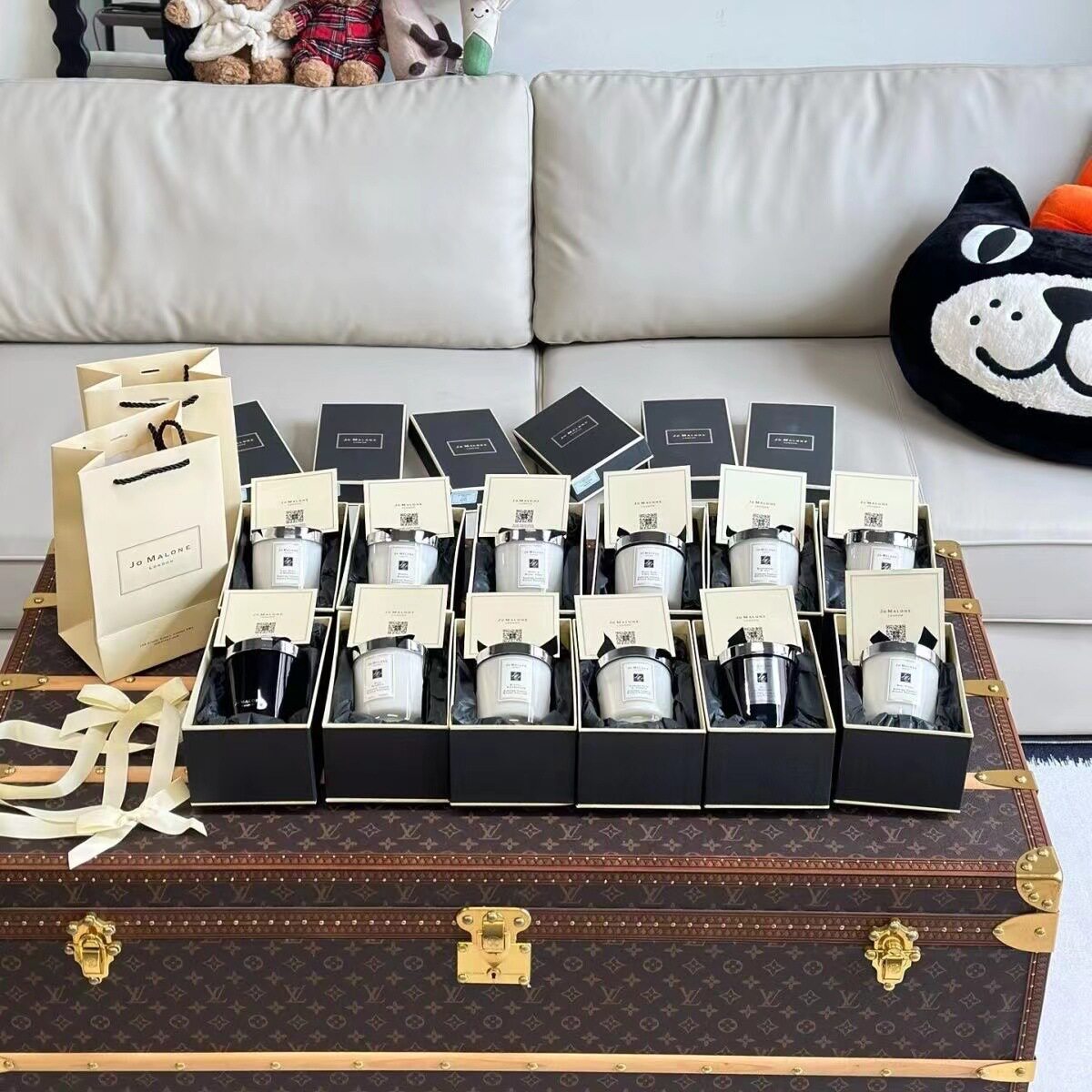 现货对版同款香薰蜡烛蓝风铃烛台家用室内持久香氛小众生日伴手礼
