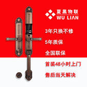 定制个人商标别墅大门指纹锁防水X5型号夏黑物联智能锁自动滑盖