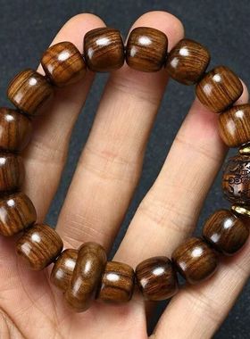 黄花梨佛珠手串老型檀香木手链