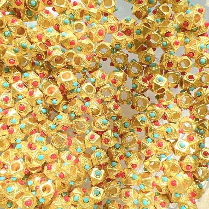 合金古法蜻蜓眼隔珠饰品