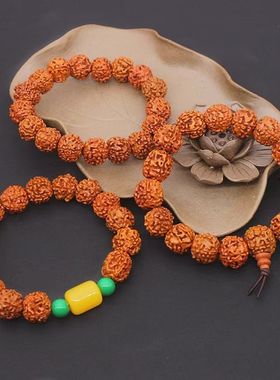 菩提菩提子蜂王手串爆肉手链