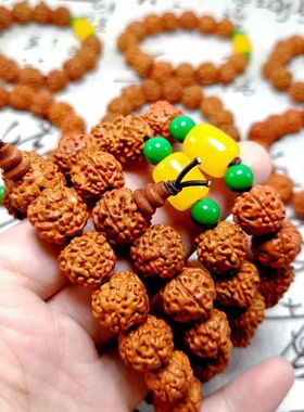 仿蜜蜡金刚菩提手串男通用