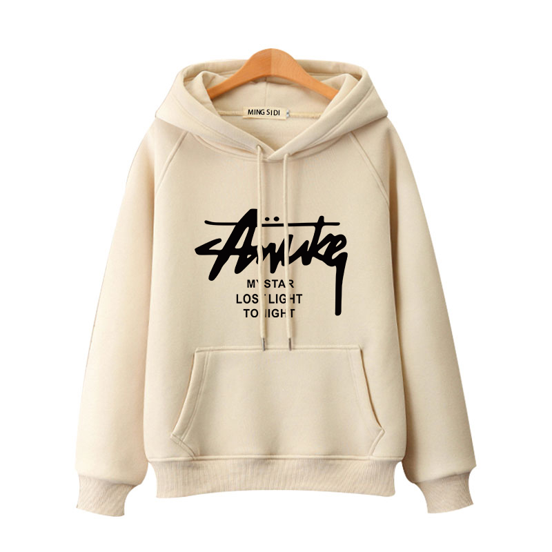 100%春秋冬女士连帽卫衣女上衣