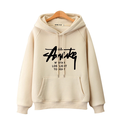 100%春秋冬女士连帽卫衣女上衣