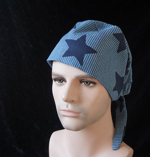 亏本甩卖~不退不换 男牛仔蓝星星葫芦帽 护士麻醉医生手术帽子