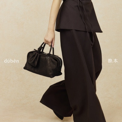 独本duben｜山檐包小号植鞣牛皮手提包通勤单肩斜挎包女26年新款