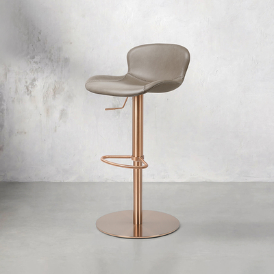 现代简约真皮皮质吧台椅升降旋转