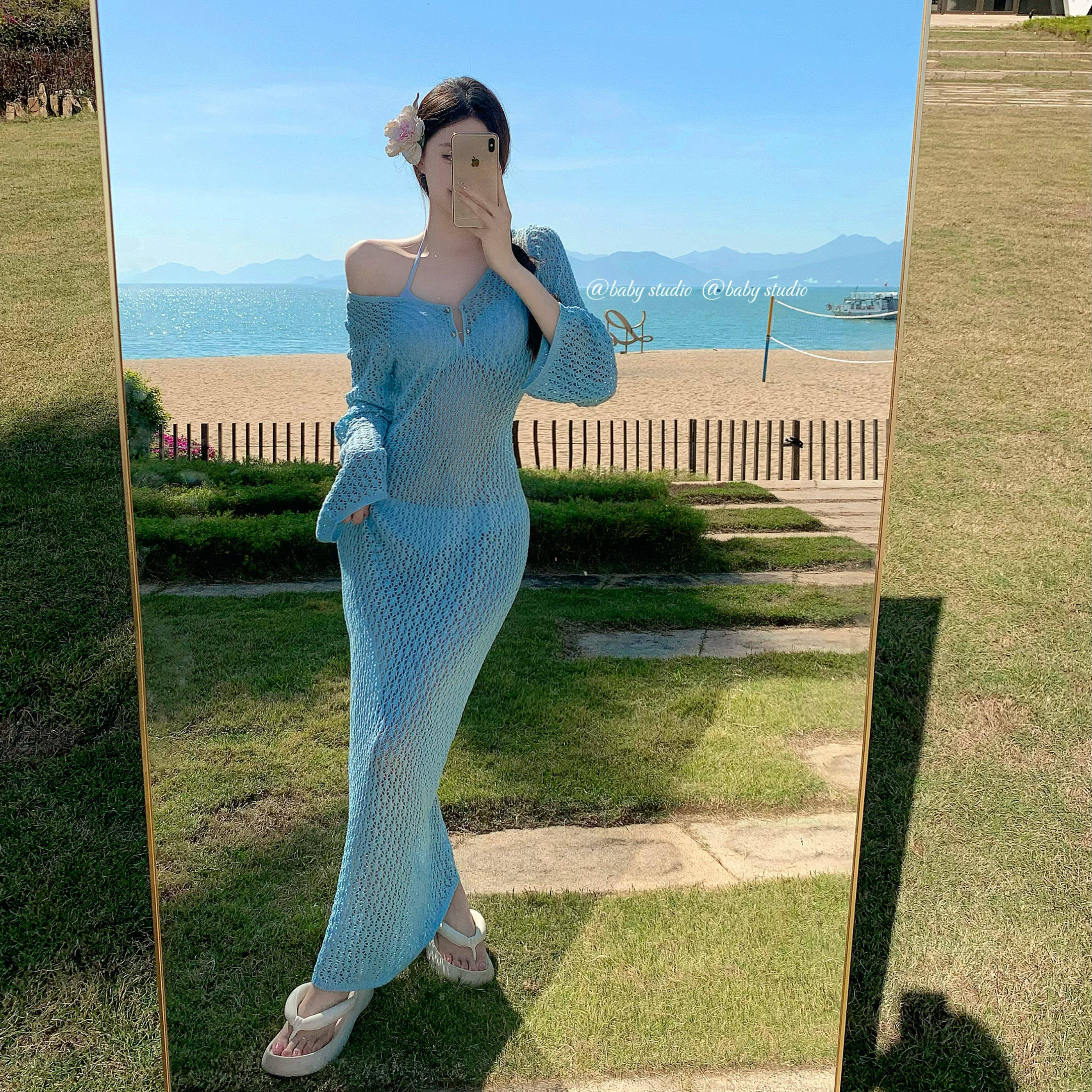 2025新款泳衣女款比基尼三件套性感辣妹纯欲风泡温泉度假仙女范