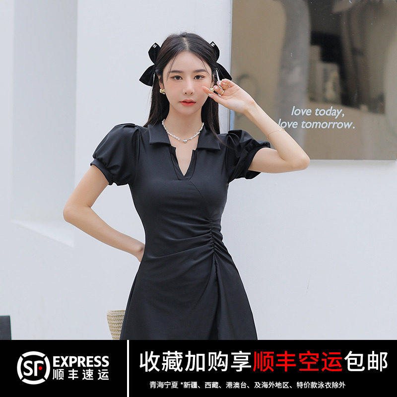 泳衣女分体裙式平角保守大码200斤微胖妹妹显瘦遮肚学生运动温泉