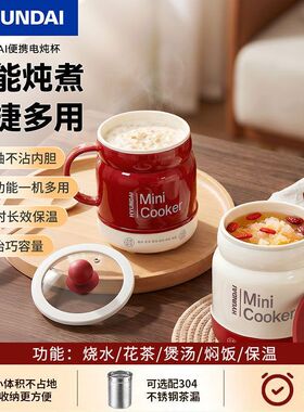 早餐杯热牛奶杯神器办公室多功能养生电热烧水杯小型炖煮杯电煮杯