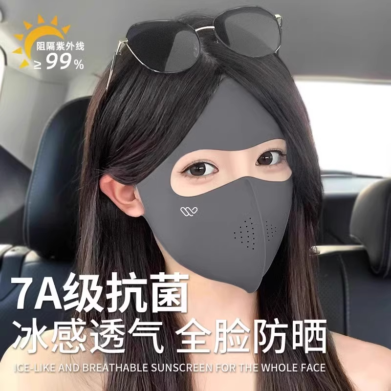 2025新款夏季防晒面罩全脸防紫外线女脸基尼冰丝防晒口罩护眼角