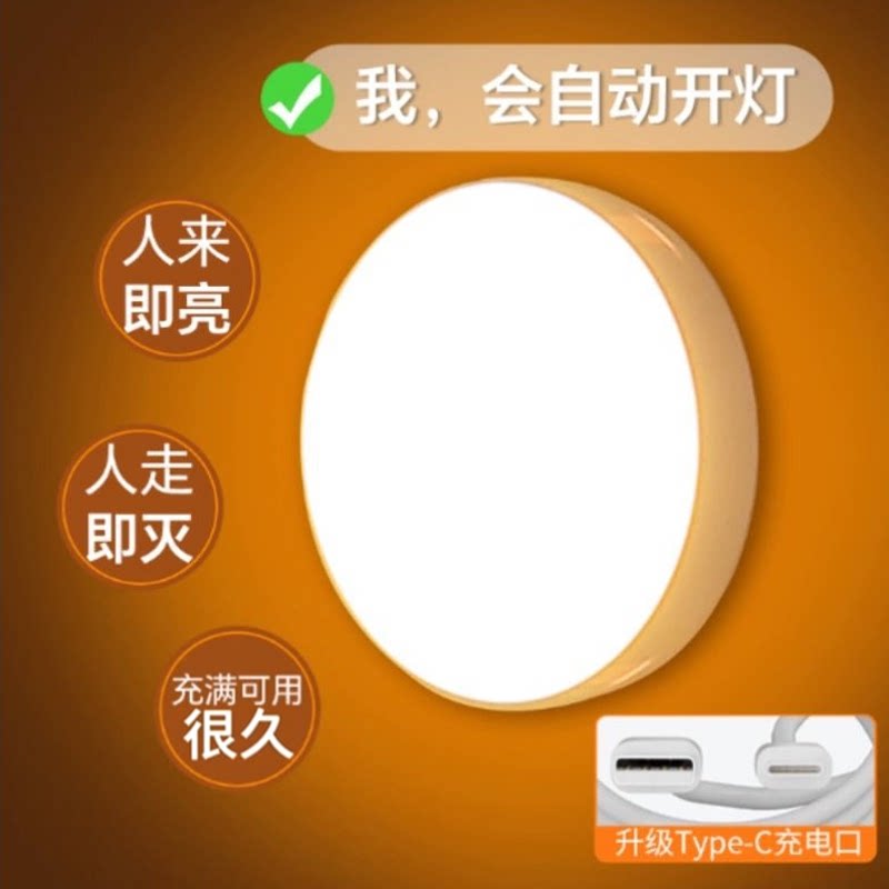 人体感应灯夜间自动过道2026新款图片