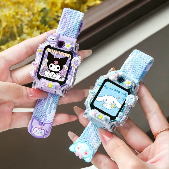 适用儿童手表编织磁吸表带替换