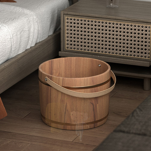 手提泡脚桶木质家用浴盆