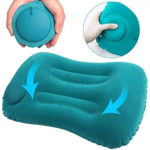 Camping Pillow Inflatable Travel Pillow 1pc Portable Neck Re