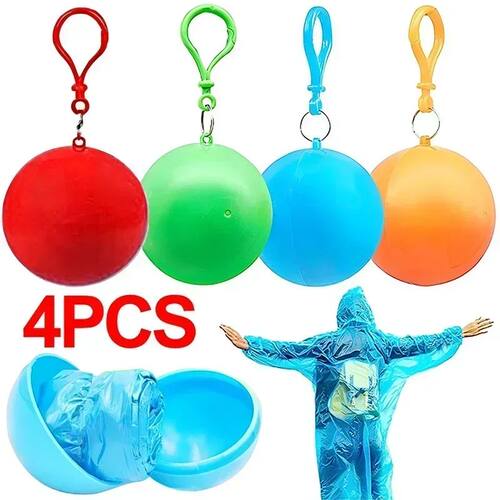 Colorful Mini Portable Raincoat Ball Thickened Disposable Wa
