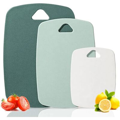 Antibacterial Cutting Board, Non-Slip Plastic Chopping Board