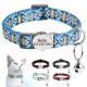 Printed With Cat Kitten Personalized Collars Collar Puppy