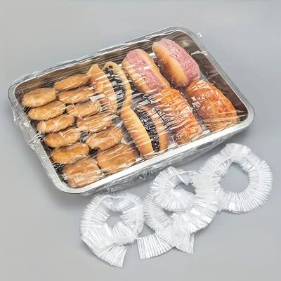 50pcs Reusable PE Elastic Food Covers - Stretchable Plastic