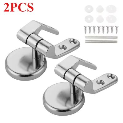 Chrome Zinc Alloy Toilet Seat Hinges Replacement Set Univers