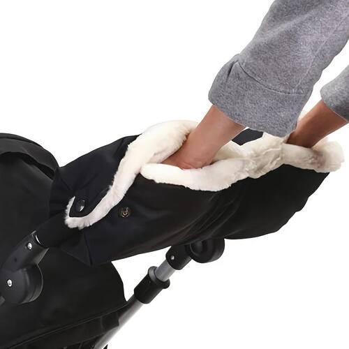 Stay-Toasty Stroller Gloves! Windproof & Plush-Lined. Easy C