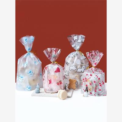 10/20pcs Printed Gift Bags Polka Dots Plastic Candy Bag Chil