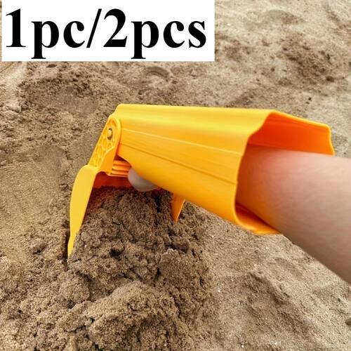 1pc/2pcs Pro Sand & Snow Shovel - Vibrant Orange Beach Diggi