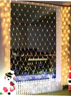 Garland Curtain LED Net Light Festoon Christmas Decor for Ho