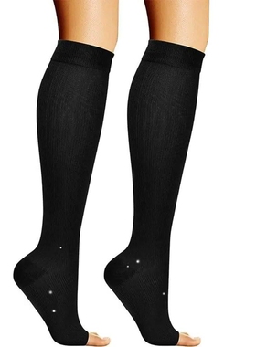Medical Compression Socks Open Toe S/M/L/XL/XXL Sports Compr