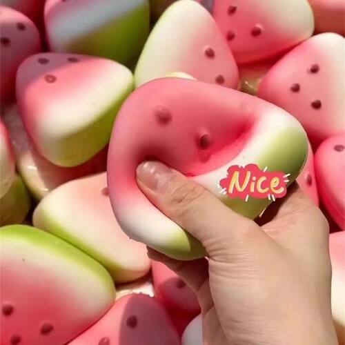 Watermelon Squishy Toy Summer Fruit Slow Rise Soft Stress Re