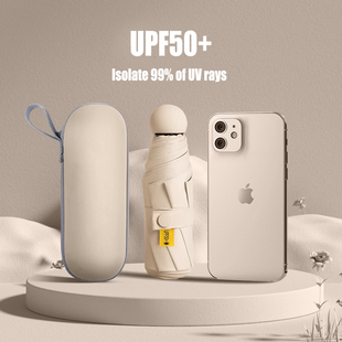 mini umbrellas UPF50+ Sun umbrella Travel UV umbrellas Small