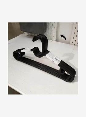 new estin hangers non-slip drying plastic hanger black h