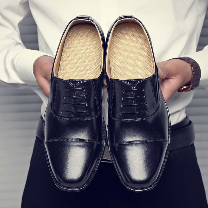 正版复古男士皮鞋民国风休闲正装影视演出正装男鞋保安尖头舞台鞋