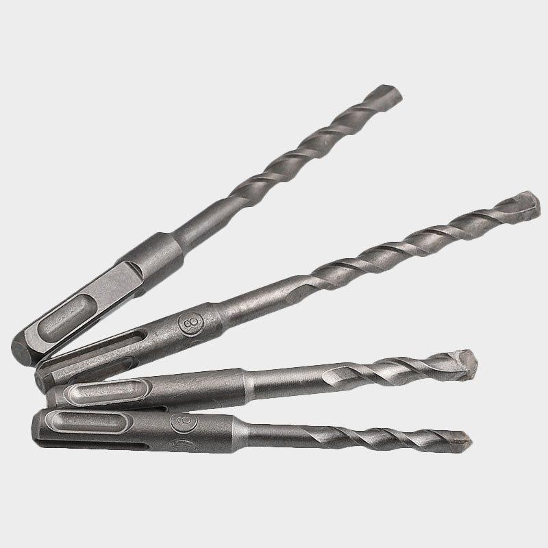 电锤钻头方柄圆柄冲击钻头穿墙体水泥混凝土建工加长钻头M6M8-M20